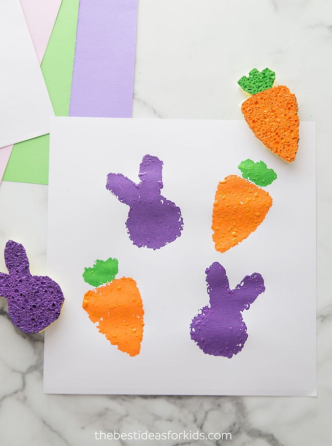Easter Sponge Painting - The Best Ideas for Kids